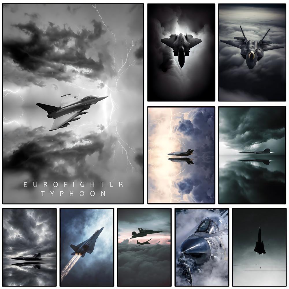 Esports Gaming Lounge - Cool Fighter Jet Poster Wall Poster