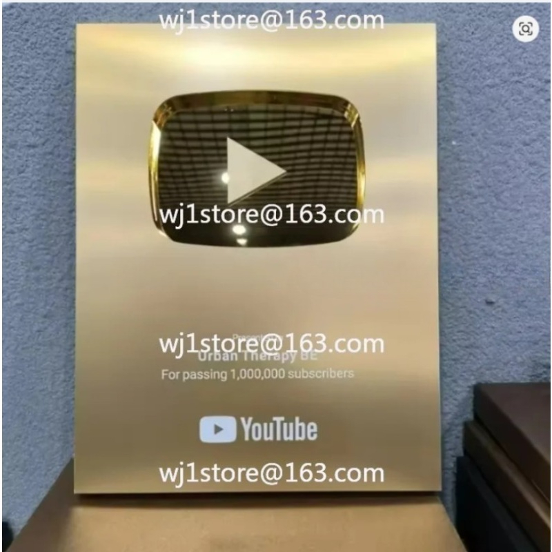 Esports Gaming Trophy - 2026New YouTube Play Button Award UV