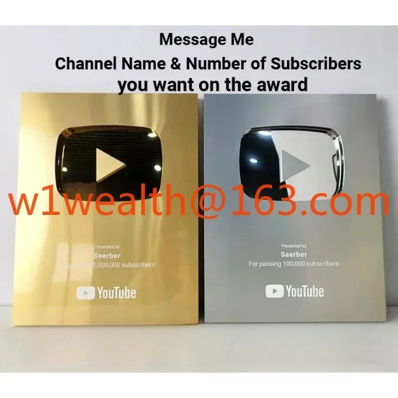 custom YouTube award Gold cust - Esports Gaming Trophy 评论和价格