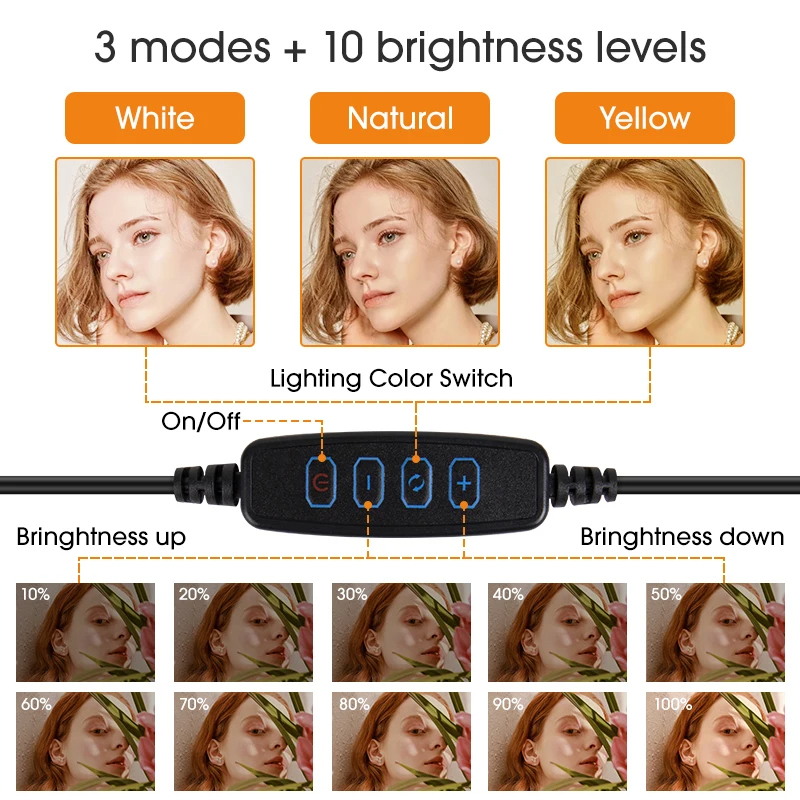 LED Round Lamps Dimmable Ring  - Webcam Ring Light 评论和价格
