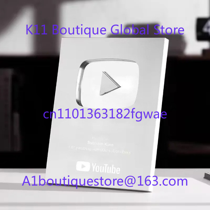 Custom Play Button Silver Gold - Esports Gaming Trophy 评论和价格