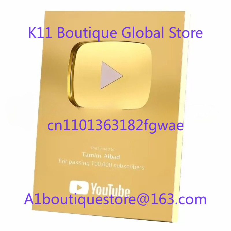 Custom Play Button Silver Gold - Esports Gaming Trophy 评论和价格