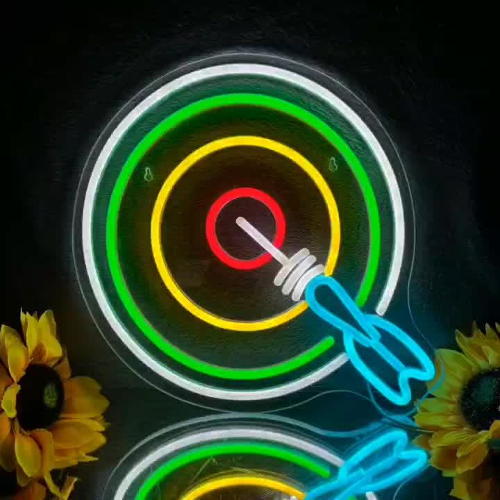 Bullseye Dart Neon Sign Dimmab - Esports Gaming Lounge 评论和价格