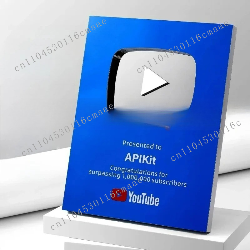 Custom YouTube Play Button Awa - Esports Gaming Trophy 评论和价格