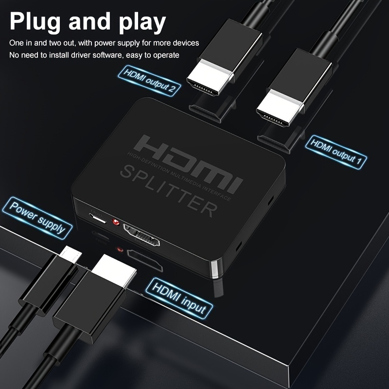 4K HDMI Splitter - Dual Monito - Dual Monitor Stand 评论和价格