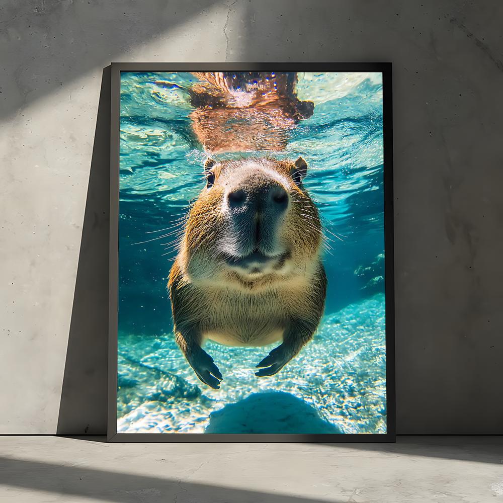 Healing Capybara Poster Art Po - Esports Gaming Lounge 评论和价格
