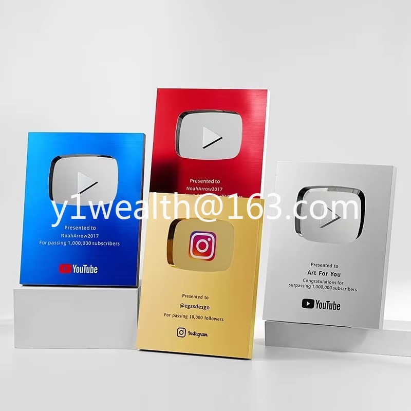 New YouTube Play Button Award  - Esports Gaming Trophy 评论和价格