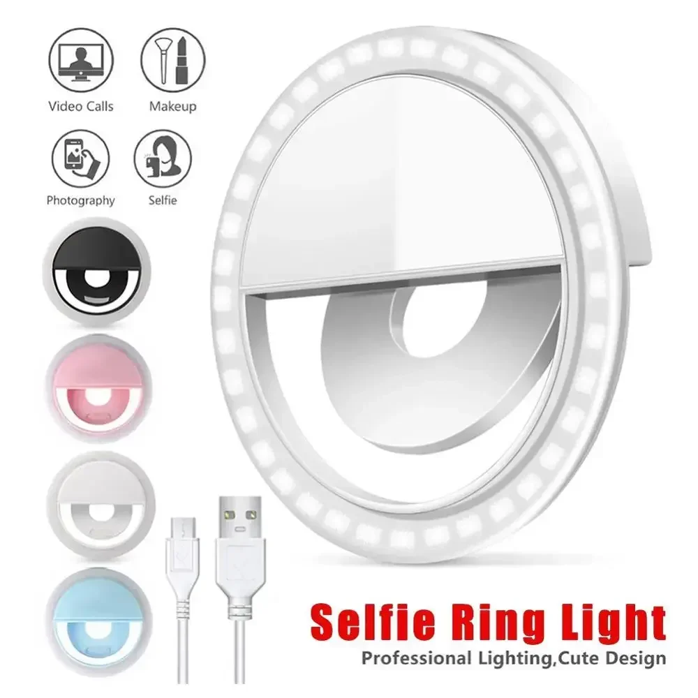 LED Selfie Ring Light Mobile P - Webcam Ring Light 评论和价格
