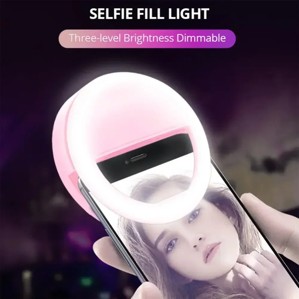 LED Selfie Ring Light Mobile P - Webcam Ring Light 评论和价格