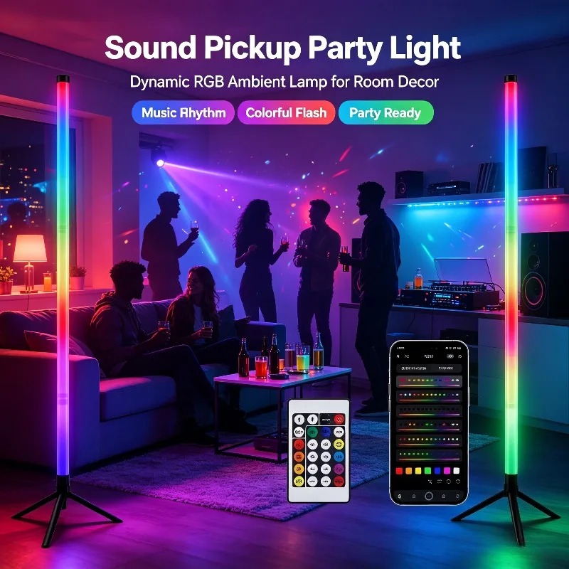 2PCS 120CM RGB Floor Lamp, Sou - Esports In Gaming 评论和价格