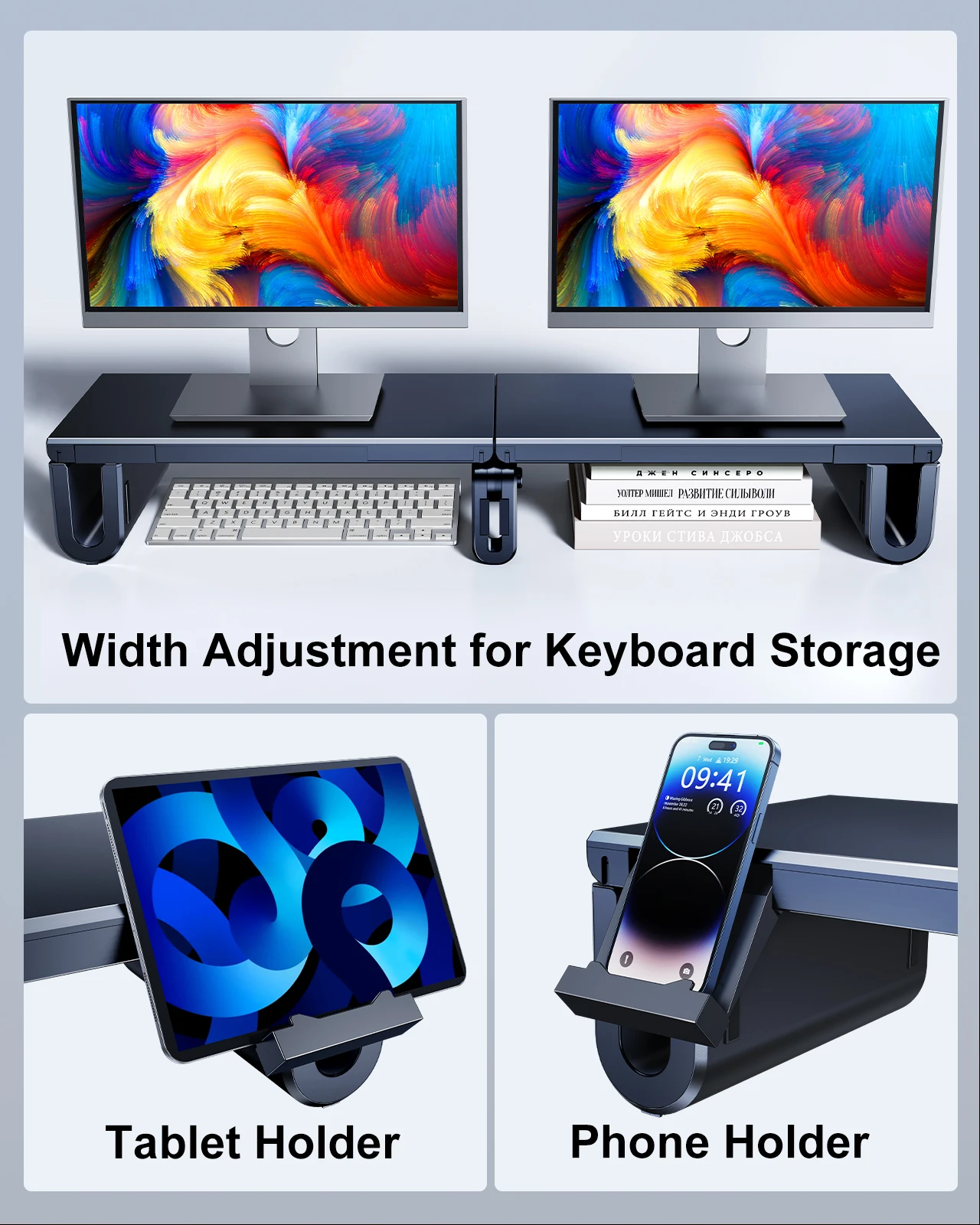 Oatsbasf Dual Monitor Stand Ri - Dual Monitor Stand 评论和价格