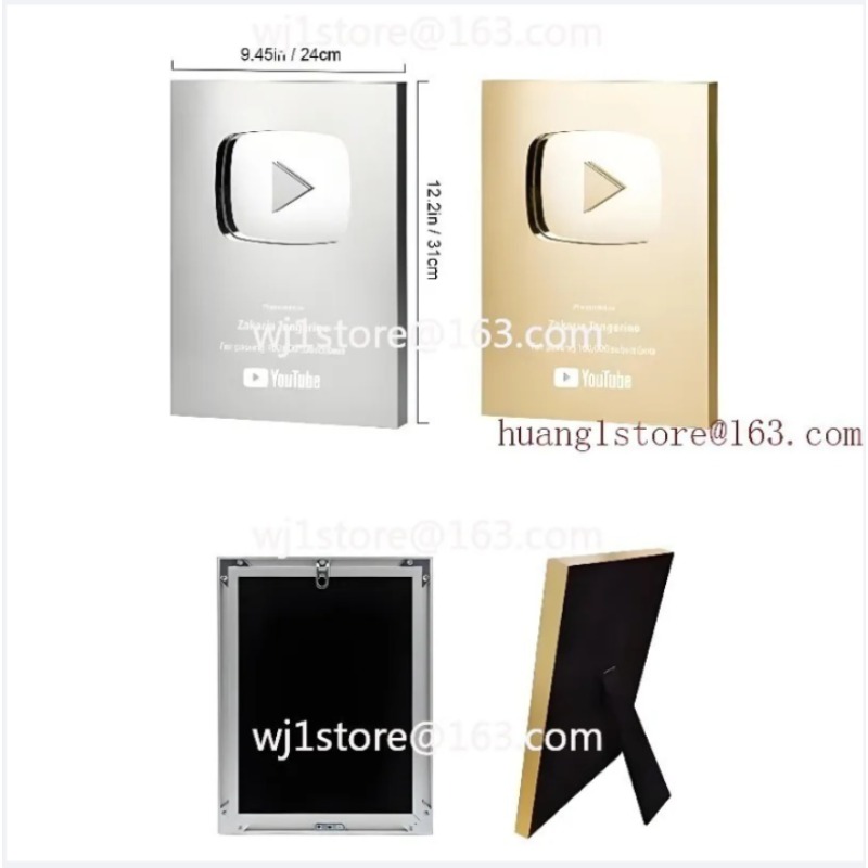 2026New YouTube Play Button Aw - Esports Gaming Trophy 评论和价格