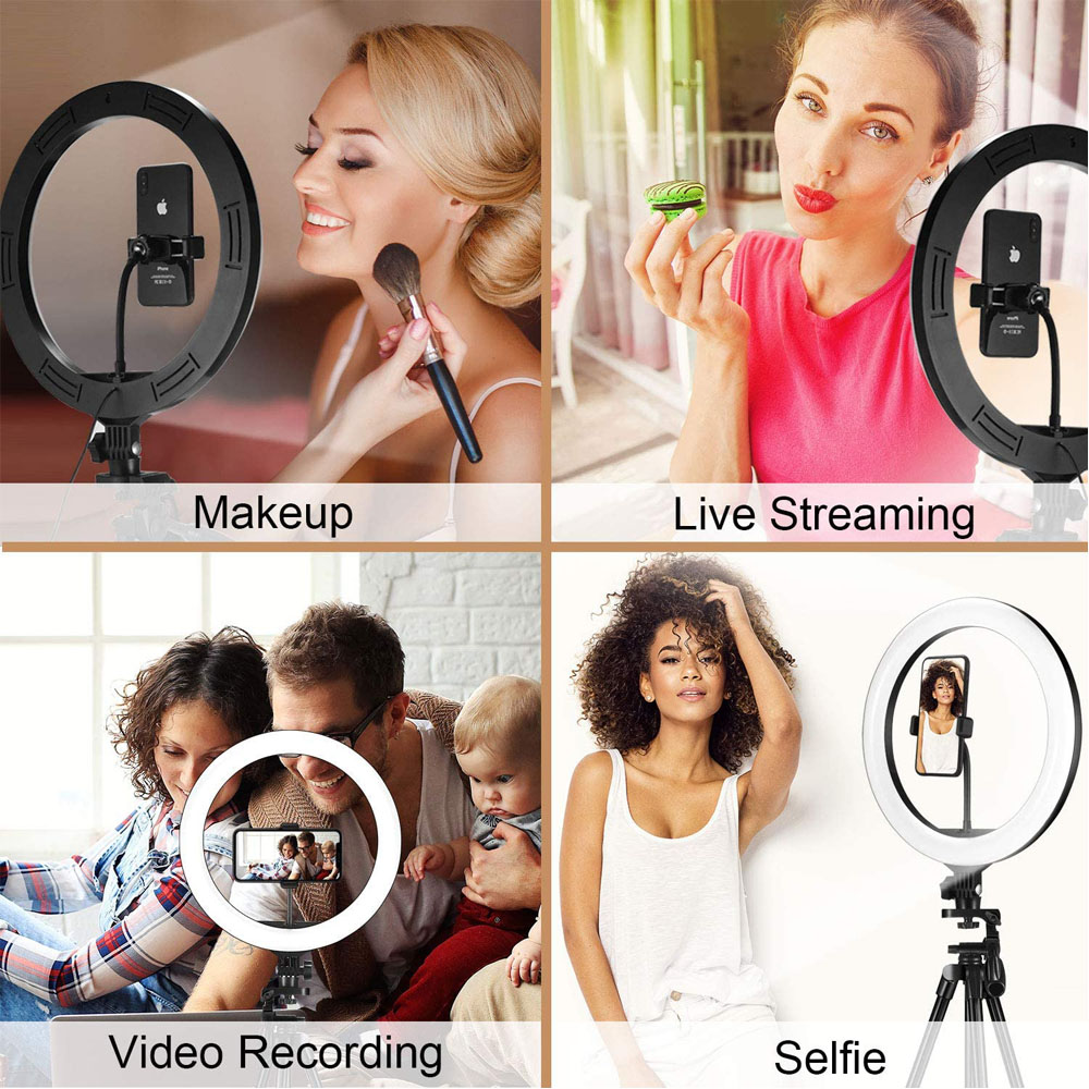 26 33CM Video Lights Dimmable  - Webcam Ring Light 评论和价格