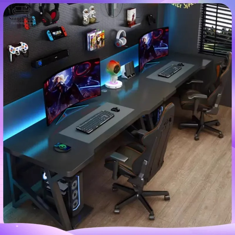 Modern Double Computer Desk fo - Esports Gaming School 评论和价格